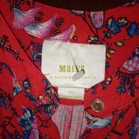 MAEVE by Anthropologie floral Henley - Picture 5 of 7